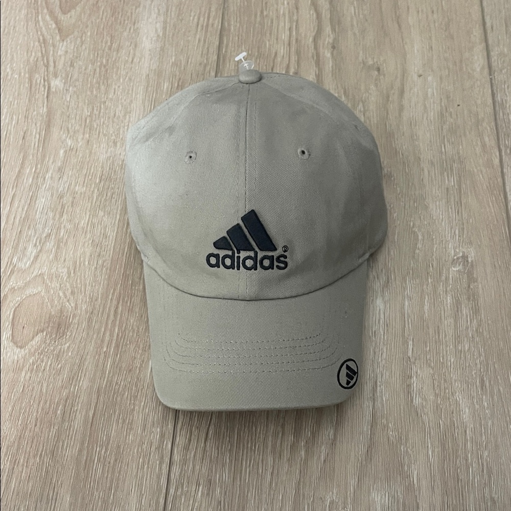 Adidas Light Gray Cap with Black Logo